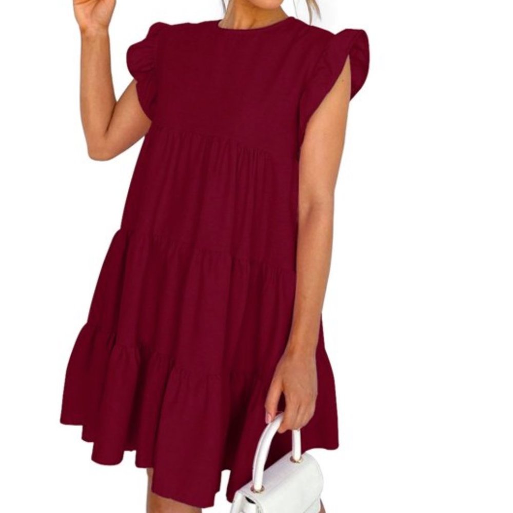 AURA Burgundy Tiered Mini